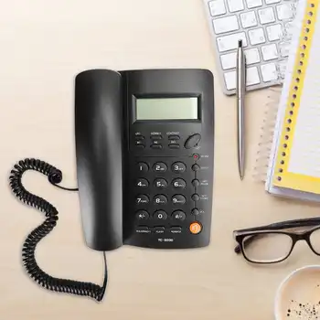TC-9200 ABS Juoda laisvų Rankų Skambinančiojo Identifikavimo Šeimos Verslo Biurą Viešbutis Fiksuotojo Fiksuotojo ryšio Telefono Fiksuotojo ryšio Telefono