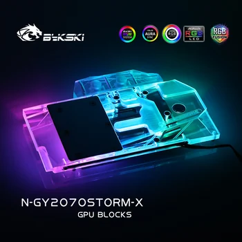 Bykski Vandens Aušinimo Bloką Galaxy GeForce RTX 2070 RTX 2060 Super (1-Spustelėkite OC) Gainword RTX 2070 GTX 1660TI,N-GY2070STORM-X