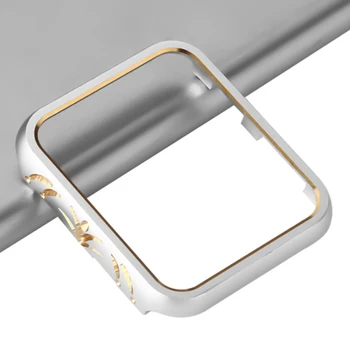 NAUJAS Dual Spalvos Aliuminio Metalo Lydinio Rėmas Atveju Bamperis Apple Žiūrėti Serija 1 2 3 dengiamieji Rėmeliai, Visišką Apsaugą 42mm 38mm Shell