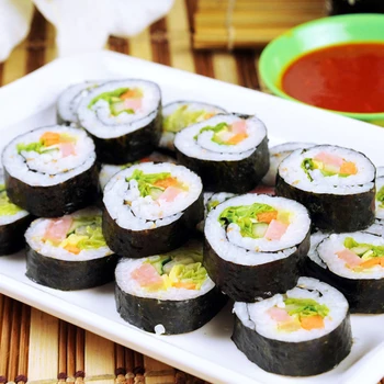 50-100vnt Pusę sumažinti Sushi Nori jūros Dumblių Gamyklą didmeninė AAA kokybės, Tamsiai žalia Vidurinio kepimo Nori suši algues, populiariausi