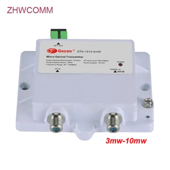ZHWCOMM OTH-1013-3mW Mini Micro Optinis Siųstuvas FTTH 12V DC 1310nm 1550nm kabelinę televiziją