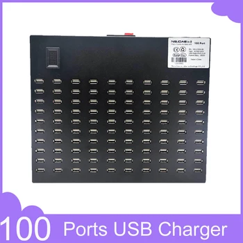 100 uostų greito įkrovimo USB multi-port įkroviklis stotis 