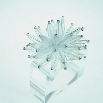 Daug spalvų nemokamas pristatymas kristalų gėlių servetėlių žiedas vestuvių didmeninė servetėlių laikiklį 12 vnt