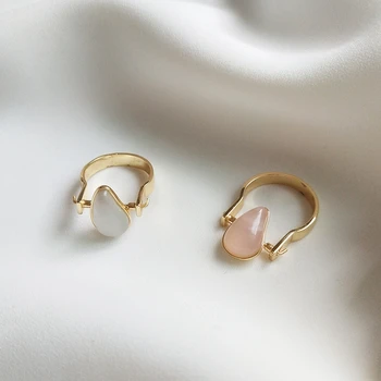 Dizaineris stiliaus 925 sterlingas sidabro žiedai mozaikos rožinė kristalų natūralaus akmens paprasta mados dizaino laukinių žiedų moterų papuošalai pakabukai