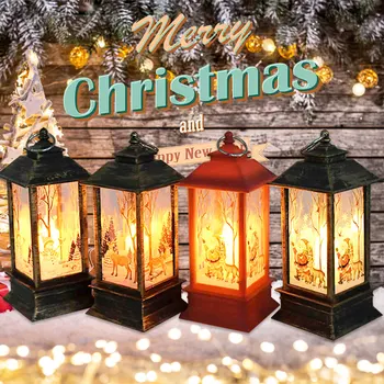 1pcs Kalėdinė Dekoracija Amatų LED Kalėdų Žibintai Namų Puošybai Led Žvakė Arbata šviesos Žvakės Kalėdų Eglučių Papuošalai Lempos
