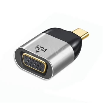 USB3.1 USB-C-HDMI VGA DP-MINI DP, RJ45 Lan 1000M konverteris adapteris, skirtas macbook nešiojamas KOMPIUTERIS Tablet