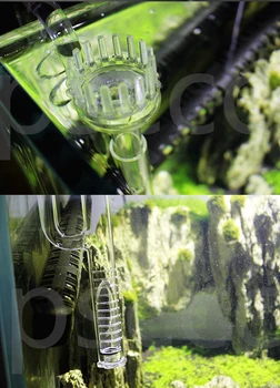 Lily stiklo vamzdis ADA kokybės dvigubo siurbimo taurės nustatyti filtrą aksesuaras akvariumo vandens augalų bakas 13mm 12 16mm 17mm 16 22mm