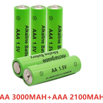 AA AAA 1,5 V 3000 MAH įkraunamos baterijos AA 1,5 V AAA 1,5 V Įkrovimo Naujas Alcalinas drummey žaislų šviesos diodų