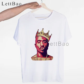 Tupac 2pac Hip-Hop Grobis Harajuku Streetwear T-shirt O-Kaklo trumpomis Rankovėmis, Vasaros Atsitiktinis Mados Unisex Vyrų ir Moterų Marškinėlius 2020 m.