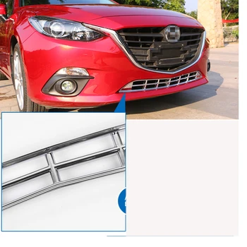 Automobilių apatinis Priekinis Bamperio Grotelių akių padengti Apdaila oro įleidimo dekoratyvinės juostelės Apdaila tinka Mazda 3 Axela 2016 P228