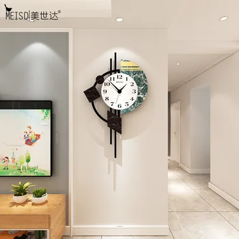 MEISD 2020 Kokybės Sieninis Laikrodis Didelis, Šiaurės Švytuoklės Žiūrėti Kūrybos Namų Dekoro Lipdukai Silent Kambarį Horloge Nemokamas Pristatymas