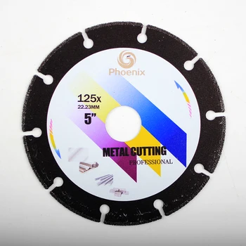Raizi 4.5, 5 colių diamond metalo pjovimo disko ašmenys, skirti kampinis šlifuoklis plieno, lakštinio metalo, nerūdijančio plieno šlifavimo supjaustyti įrankis