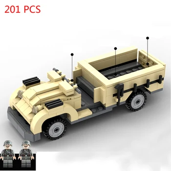 Karšto karinės WW2 įrangos pardavimas, biuro įrangos Britų Armijos Dykumos Sunkiųjų sunkvežimių automobilių karo duomenys Blokai ss modelis plytos, žaislų, dovanų