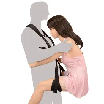 Erotinis BDSM Padėties nustatymo Tvarstis Dvigubas Pečių Sekso Sūpynės Atviras Kojos Pora Flirtuoti Antrankiai Sūpynės Sekso Žaislai Moterims -50