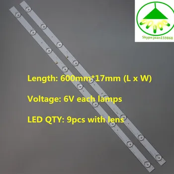 NAUJI 2vnt 32inch 54V LED foninio Apšvietimo Lempos, LED Juostos w/ Optinis Objektyvas Fliter 6 V 9leds