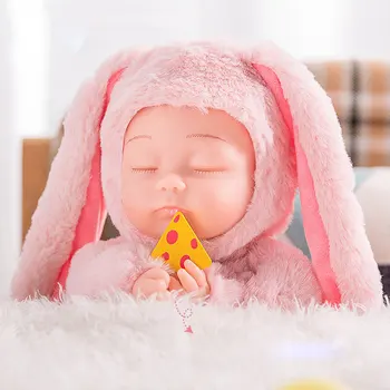 15Inch Kūdikis Reborn Lėlės, Žaislai, Naujagimių Minkštas pp medvilnės Įstaiga Mergina Vaikų Siurprizas Realus Triušiai Miega Draugais Lėlės 38CM Pop