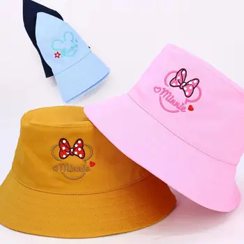 Originalus Disney Mickey Minne Vaikų Skrybėlę Berniukas Žvejo Kepurė Vasarą Baby Sun Skrybėlę 3-14 Metų Mergaitė Baseino Bžūp SM60482