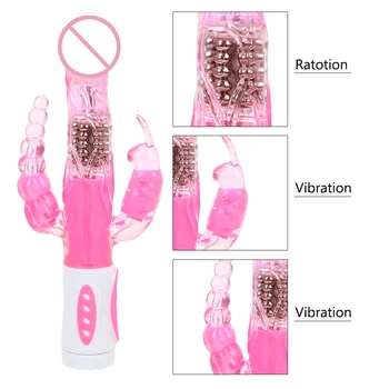 OLO 12 Vibracijos Triušis Clit Dildo Vibratorius G-spot Massager Sekso Produktai Sukimosi Klitorio Stimuliacijos Sekso Žaislai Moterims