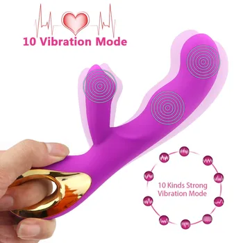 EXVOID Dildo, Vibratoriai Moters G-spot Massager Stiprios Vibracijos Rabbit Vibratorius, Sekso Žaislai Moterims Klitoris Skatinti Silikono