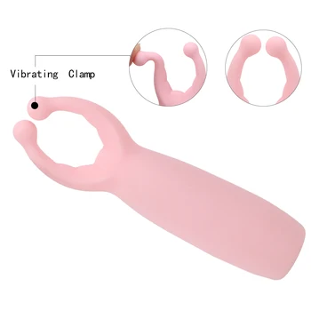 OLO 10 Greitį Spenelių Apkabos Vibratorius Klitorio Stimuliacija Massager Silikono Moterų Masturbacija Sekso Žaislas Moterims Rabbit Vibratorius