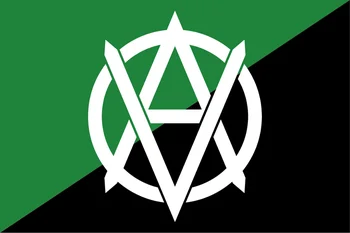 Veganarchism Didelėse Patalpose ŠALIGATVIO 3x5ft skaitmeninių Spaudinių anarchija vėliavos banner