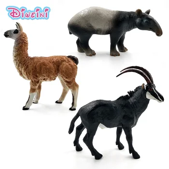 Modeliavimo Skruzdėdos Antilopių Alpaka Gyvūnų Modelio veiksmų skaičius, pasakos sodo puošmena aksesuarai Dovanos Vaikams švietimo žaislas