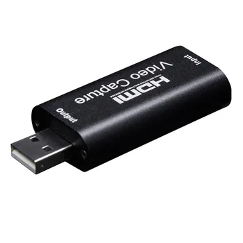 4K Vaizdo įrašymo Kortelė, USB 3.0-2.0 HDMI Video Grabber Įrašyti Langelį PS4 Žaidimas, DVD Vaizdo Kameros Įrašymo Live Transliacijos 60HZ