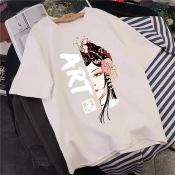 Kinijos Harajuku Stiliaus Marškinėliai Moterims 2020 Metų Vasaros trumpomis Rankovėmis Medvilnės Femme Estetinės marškinėliai Plius Dydis Moterų korėjos Drabužių