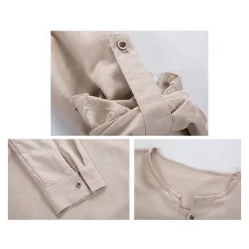 Drop laivyba 2018 naują pavasario vyrai lininius marškinius ilgomis rankovėmis kieto v kaklo apykaklė laisvalaikio marškinėliai M-5XL AXP111