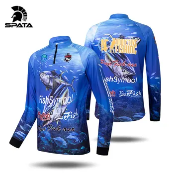 2020 Naujas SPATA Žvejybos Marškinėliai ilgomis Rankovėmis Jersey Lauko Sporto Žvejybos Apranga Anti-UV Apsaugos nuo Saulės Quick Dry Žvejybos Drabužių