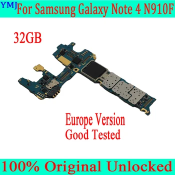 Originalus, atrakinta Samsung Galaxy Note 4 N910F N910A N910U N910V N910P Plokštę Su 