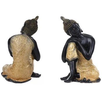Buddhism Dekoro Buda Tathagata Skulptūra Tailando Jogos Mandala Skulptūros Dervos Amatų Amitabha Statula-Teisė