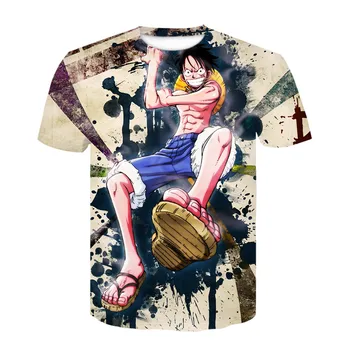 Naujas Anime One Piece Sanji Norėjo Chopper Marškinėliai 3D Spausdinimo trumpomis Rankovėmis T-shirt/Hoodie Hipster Cosplay Unisex marškinėliai