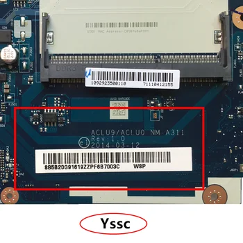 XCMCU naujas naujas NM-A311 mainboard Lenovo G50-30 nešiojamas kompiuteris plokštė ( intel N3540 CPU 820M GPU, 1GB video card ) Bandymo GERAI