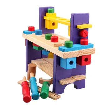 Montessori Žaislai Apsimesti, Vaikams, Mediniai Žaislai, Švietimo Medinis Įrankis Projekto Workbench Daugiafunkcinis Riešutų Derinys Žaislas