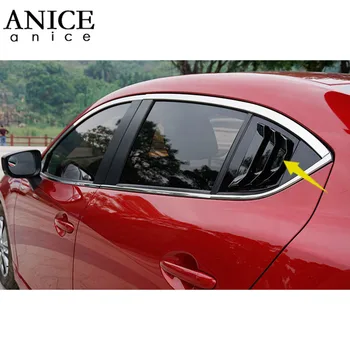 2vnt blizga Galiniai Ketvirtį Skydelis Lango Pusėje Ventiliacijos Grotelėse apdaila tinka Mazda3 Axela 4D-2018 m., sedanas ir hečbekas Kepimo lako