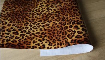 Leopard tekstūros lipnios tapetai renovacija, seni baldai, spintos, stalai, restauruotas lipdukai plotis 45cm ilgis iki 5m