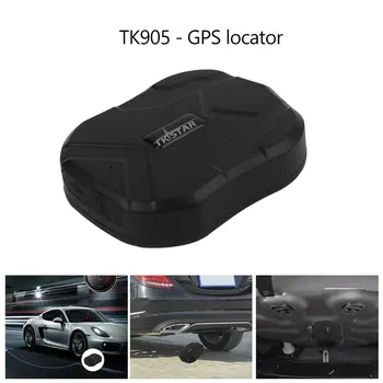 Nešiojamų Dydis TK905 Auto Automobilinis GPS Seklys atsparus Vandeniui 5000MAH Baterijos Realaus Laiko Stebėjimo Galingas Transporto Seklys