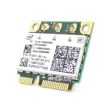 Dvigubos juostos 450Mbps 633ANHMW Mini PCI-E Belaidžio Wifi Tinklo plokštė Intel 633AN 6300agn 60Y3233 Lenovo X230 X220 T410 T420