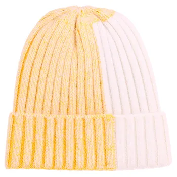 Triušio kailio megzta kepurė moterų žiemos šiluma ir spalvų vilnonių skrybėlių mados storio earmuffs kraštų skrybėlę lauko pėsčiomis skrybėlę