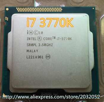 Lntel Core i7-3770K i7 3770K 3.5 Ghz/8MB 4 branduolių Lizdas 1155/5 GT/s DMI Desktop CPU