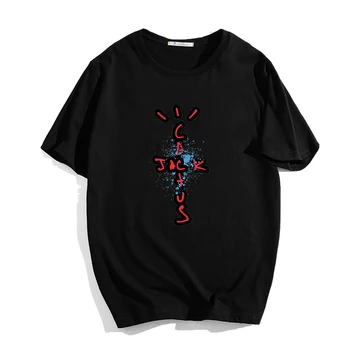 Naujas Modelis Vyrai Moterys Travis Scott Marškinėliai Mados Atsitiktinis Berniukams, Mergaitėms trumpomis Rankovėmis Tees Viršūnės Vasarą Paaugliams Pora T-shirt Dovana
