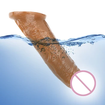 IKOKY Realistiškas Penis Prezervatyvas Sekso Žaislas Vyrams, Vyrų Gėjų Penio Mova Extender Žaislas Extention Plėtros Gaidys Didintuvas Apvalkalą Nedelsiant