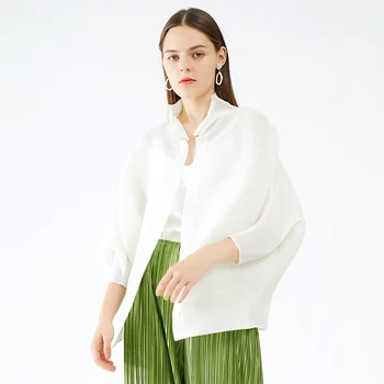 2020 m. rudens-žiemos drabužiai korėjos stiliaus naujo dizaino prasme nišą prarasti elegantiškas satino audinio balta ilgomis rankovėmis mygtuką marškinėliai moterims viršų