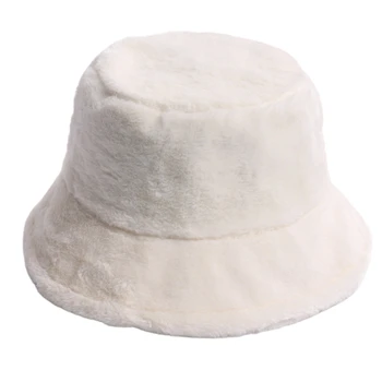Moterų Žiemos Fuzzy Pliušinis Kibiro Kepurę Ausies Šilčiau Trumpas Kraštų Saulės Turas Viršuje Tirštėti Vėjo Packable Žvejo Kepurė