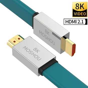 8K HDMI 2.1 Kabeliai Ultra High Speed 8K@60Hz 48Gps Suderinama su 