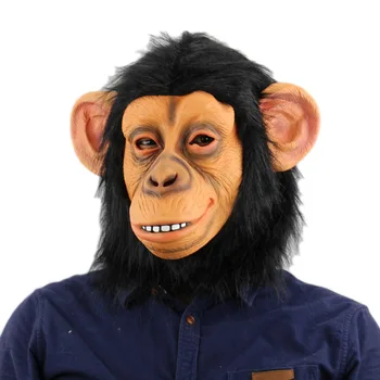 Gyvūnų Kaukės Beždžionės Kaukė Latekso Gyvūnų Galvos Kaukė Helovinas Kostiumas Naujovė Beždžionių Gorilos Galva Kaukė Papuošalai