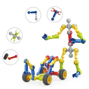 Švietimo Žaislai Vaikams Kuulee Bendras Įvairių Vežime Plastikiniai Pastato Blokus Švietimo Žaislai Vaikams Dovanų ir Berniukams, ir Mergaitėms