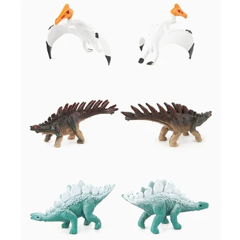 12pcs/daug Dinozaurų Duomenys Vaikams, Vaikams, Žaislai, Dragon Modelis Gyvūnai Veiksmo ir Žaislas Duomenys Tyrannosaurus Žaislų, Dovanų Kolekcija Lover