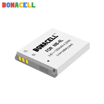 Bonacell 1.2 Ah NB-4L NB4L NB 4L Baterijas Canon IXUS 30 40 50 55 60 65 80 100 I20 110 115 120 130 117 skaitmeninis baterija